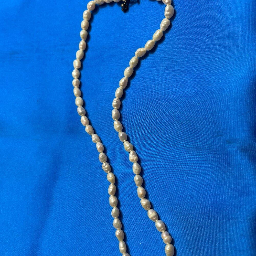Baroque Freshwater Pearl Necklace with toggle Clasp